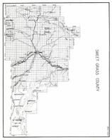 Sweet Grass County, Custer National Forest, Quebec, Greycliff, Big Timber, McLeod, Hubble, Glasston, Briley, Melville, Montana State Atlas 1950c